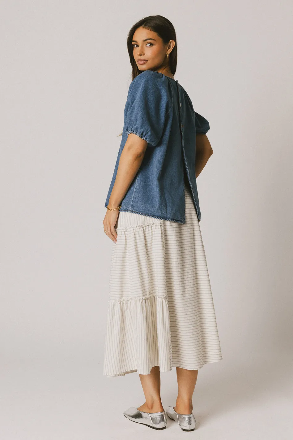 Iverson Denim Top - FINAL SALE sold by bohme product image thumbnail 4