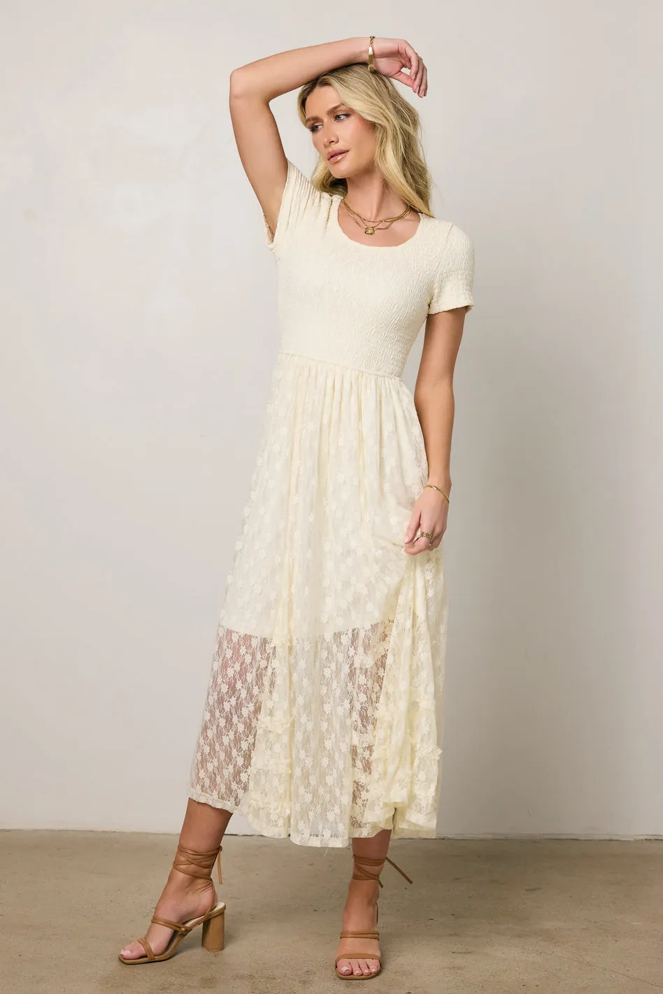 Briarrose Smocked Midi Dress - FINAL SALE sold by bohme product image thumbnail 5