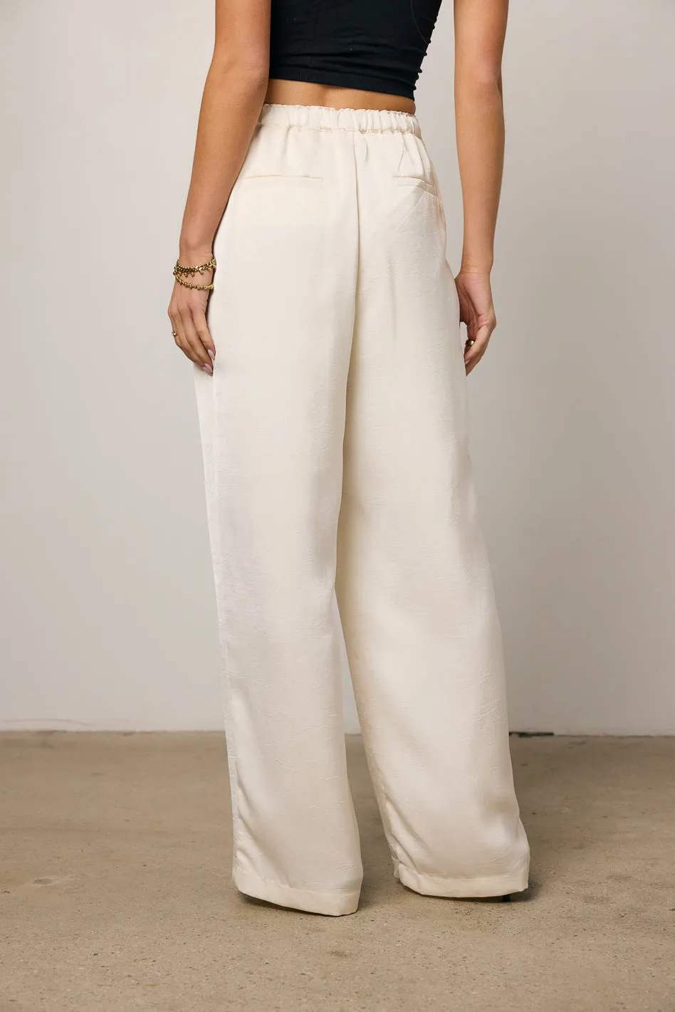 Maya Wide Leg Pants in Ecru - FINAL SALE sold by bohme product image thumbnail 5