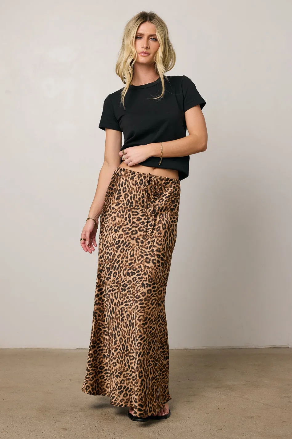 Hatton Leopard Maxi Skirt sold by bohme product image thumbnail 5