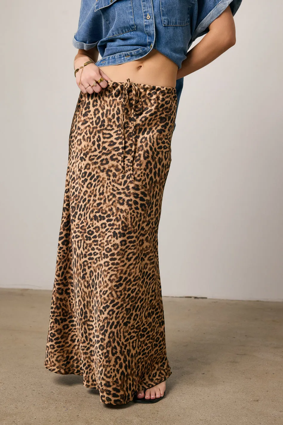 Hatton Leopard Maxi Skirt sold by bohme product image thumbnail 2
