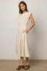 Isla Midi Dress in Oatmeal sold by bohme