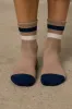 Striped Knit Socks in Mocha sold by bohme