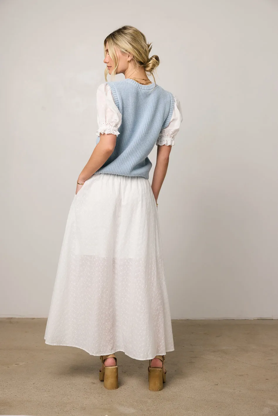 Olivia Embroidered Maxi Skirt - FINAL SALE sold by bohme product image thumbnail 5