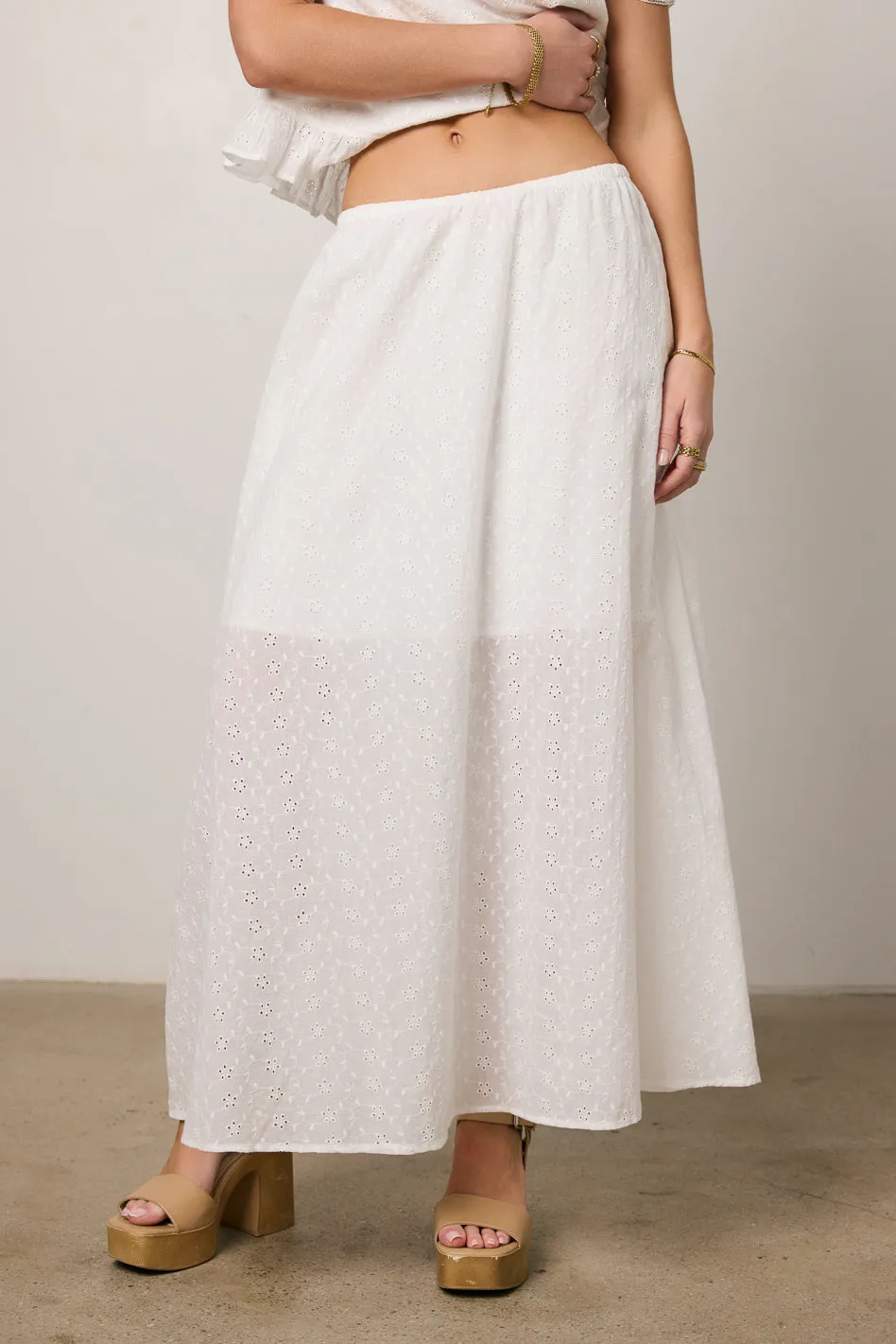 Olivia Embroidered Maxi Skirt - FINAL SALE sold by bohme
