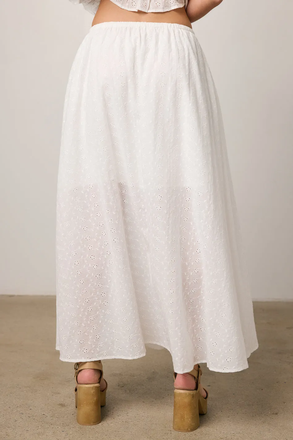 Olivia Embroidered Maxi Skirt - FINAL SALE sold by bohme product image thumbnail 4