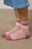 Striped Knit Socks in Blush sold by bohme