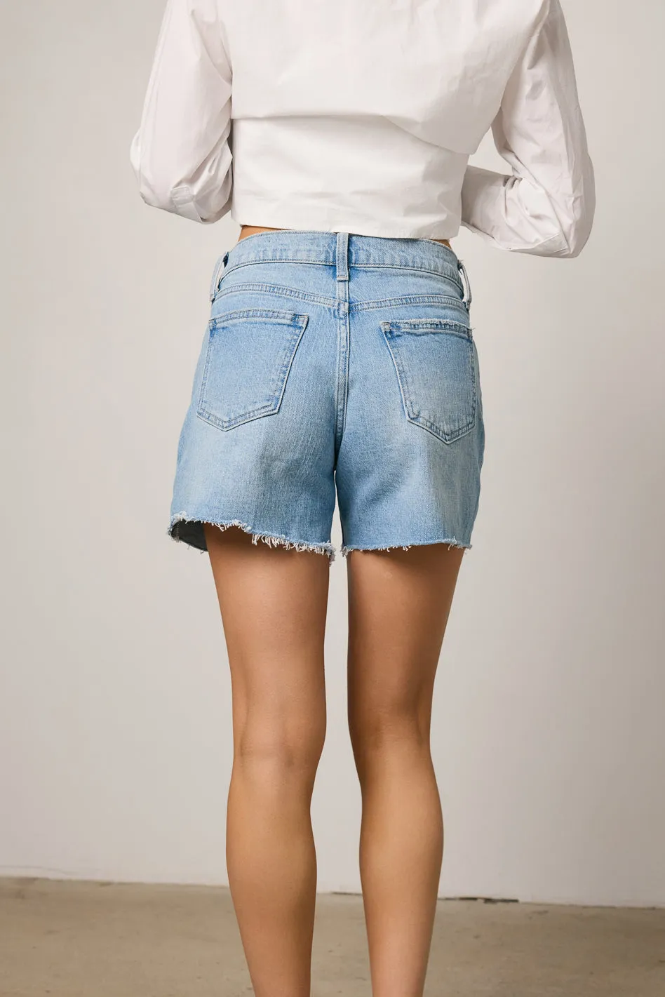 Micha Light Wash Denim Shorts - FINAL SALE sold by bohme product image thumbnail 4