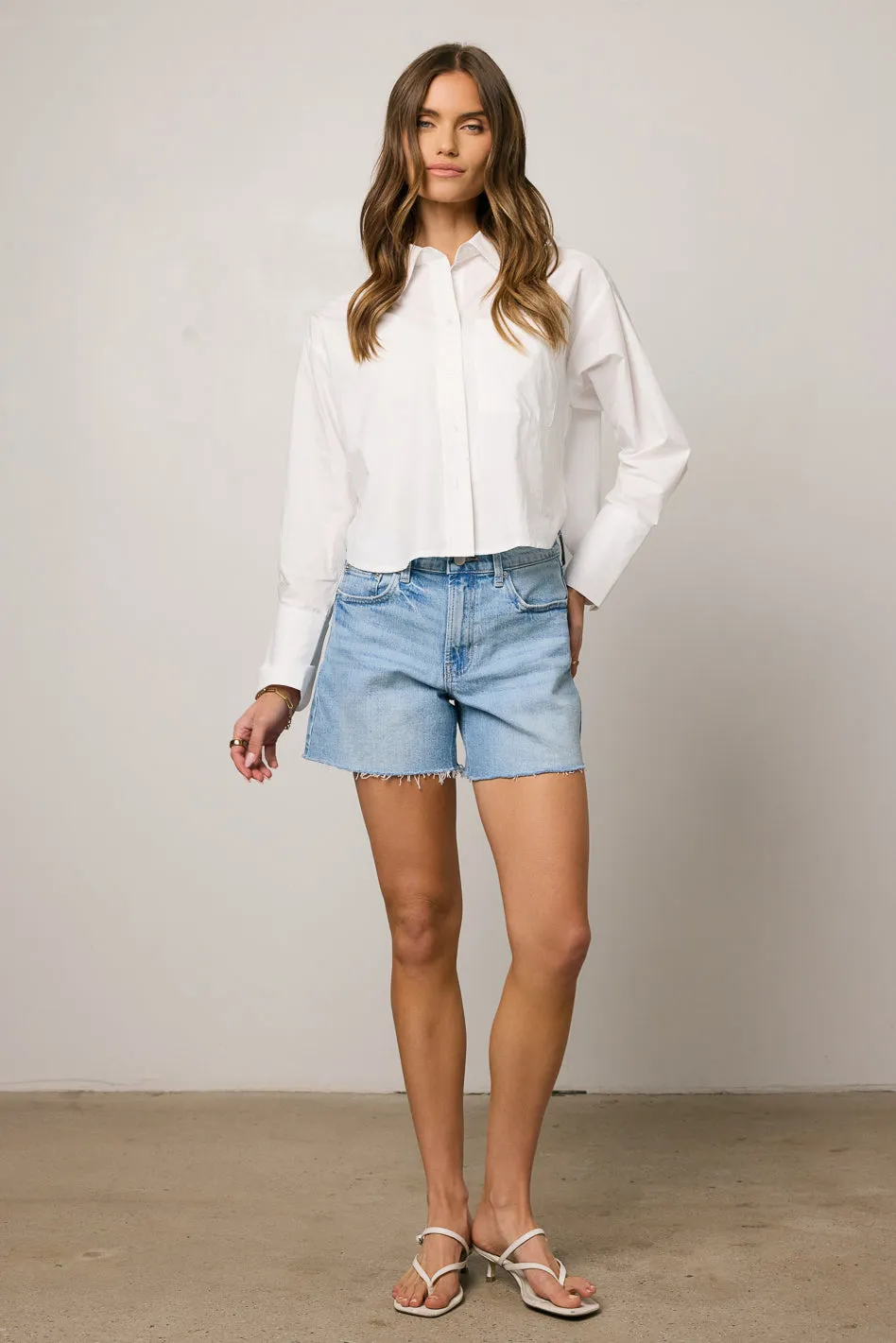 Micha Light Wash Denim Shorts - FINAL SALE sold by bohme product image thumbnail 2
