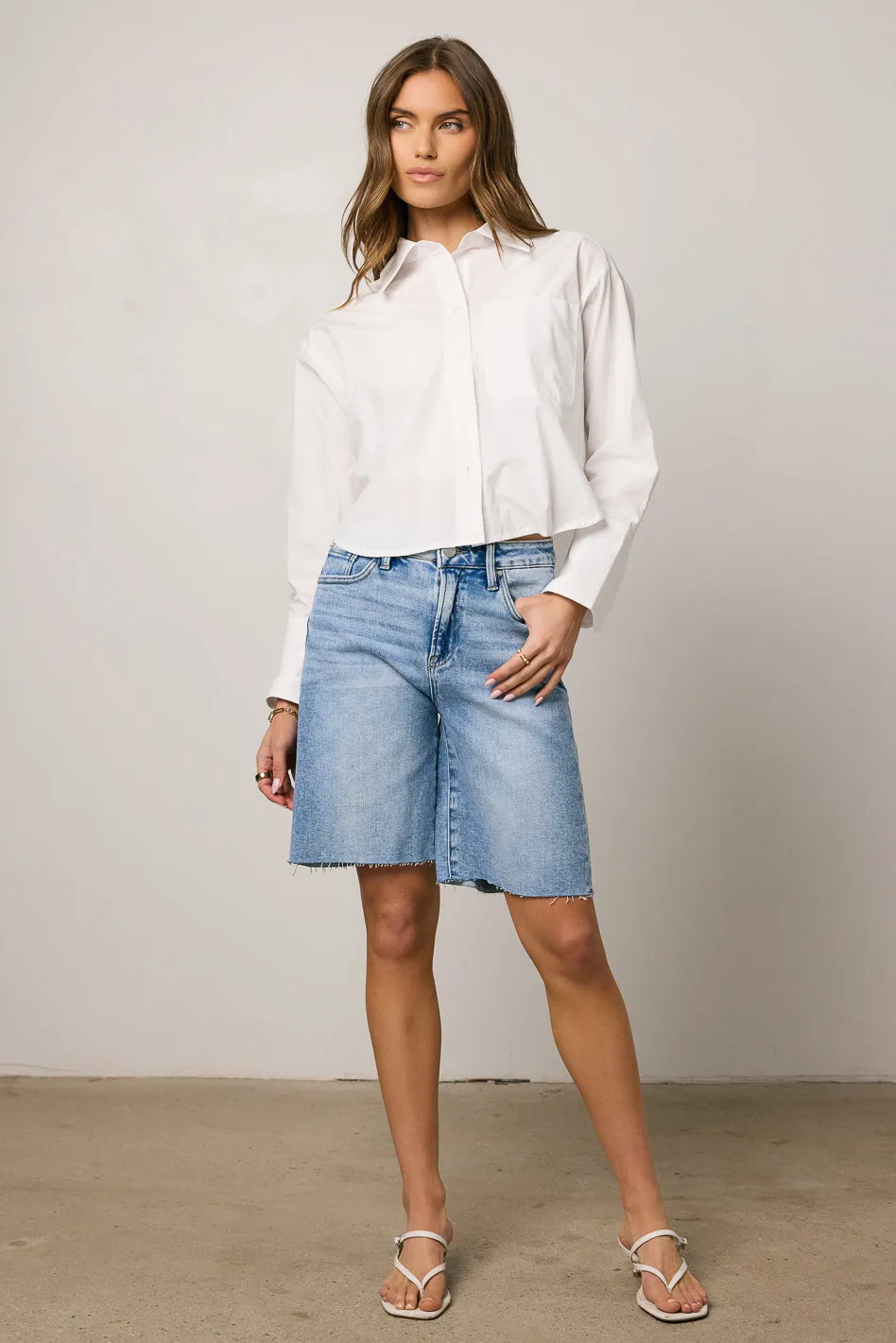 Alina Mid Rise Bermuda Shorts - FINAL SALE sold by bohme product image thumbnail 2