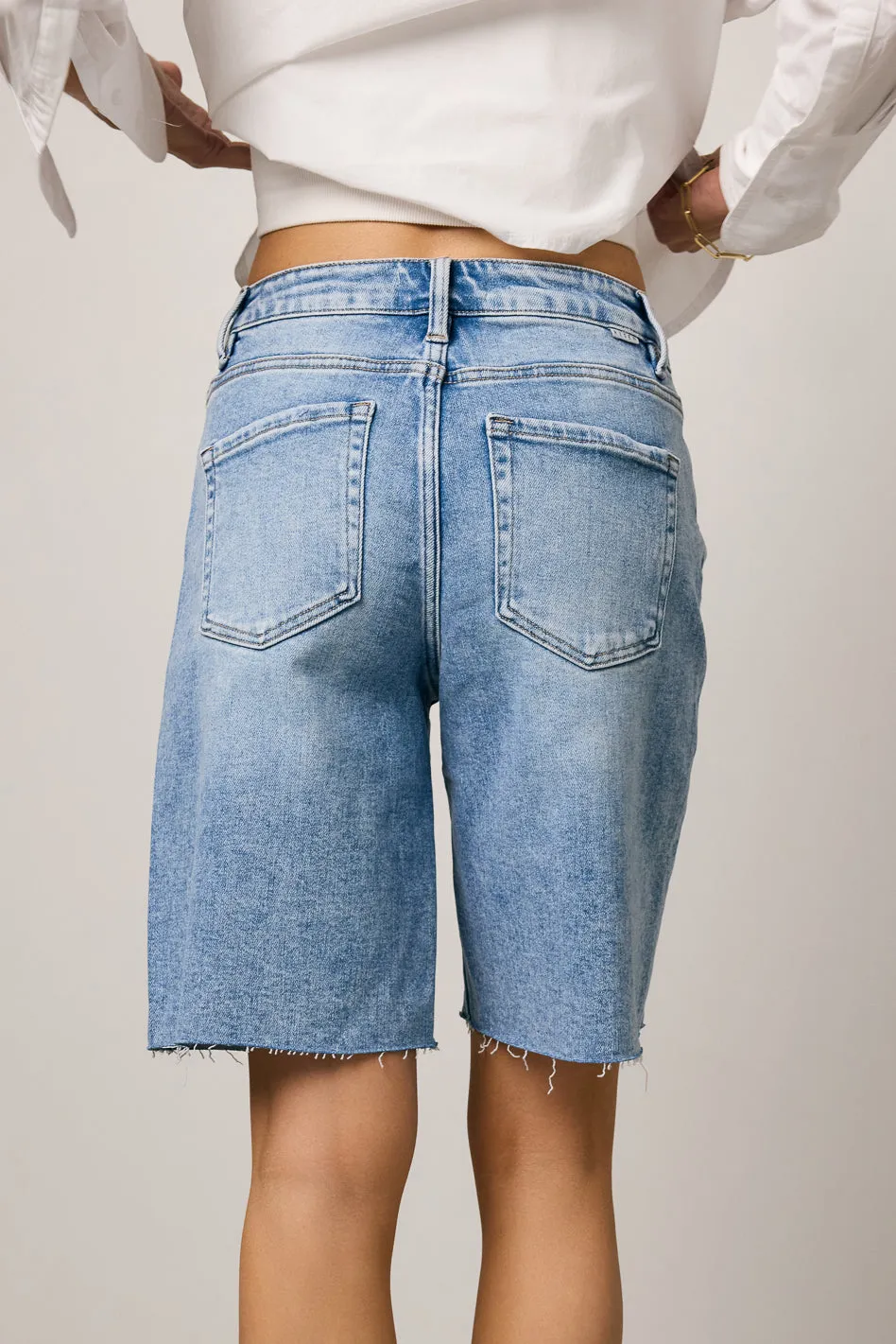 Alina Mid Rise Bermuda Shorts - FINAL SALE sold by bohme product image thumbnail 3