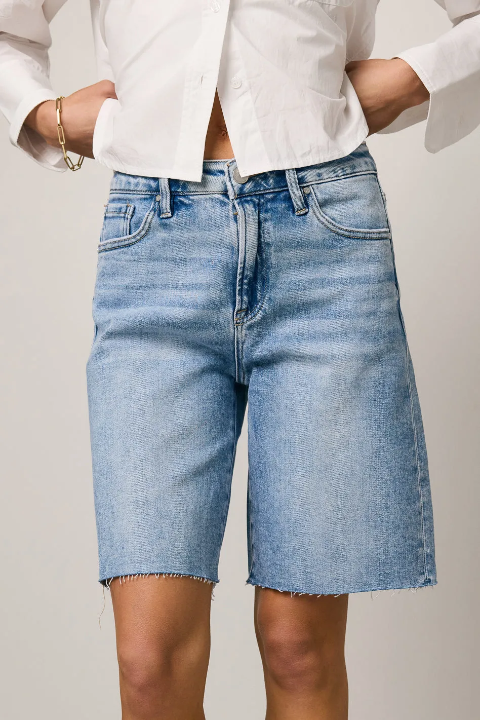 Alina Mid Rise Bermuda Shorts - FINAL SALE sold by bohme
