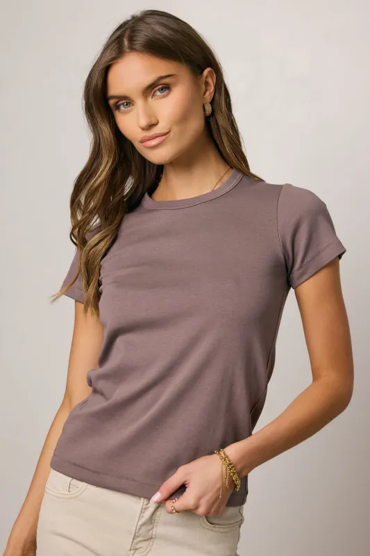 Mckenna T-Shirt in Plum sold by bohme