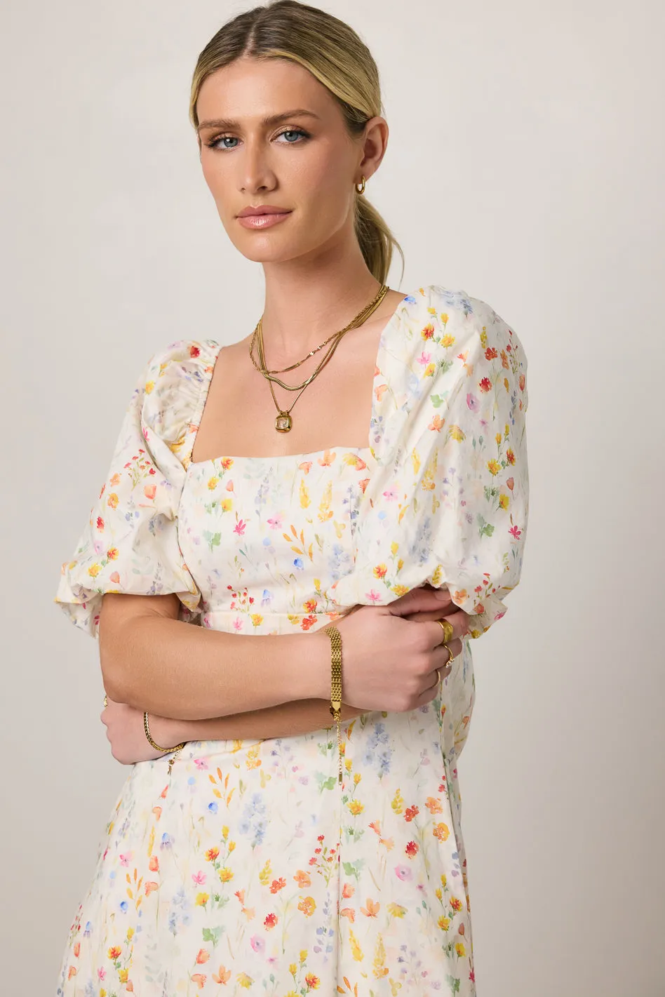 Claire Floral Midi Dress - FINAL SALE sold by bohme product image thumbnail 3