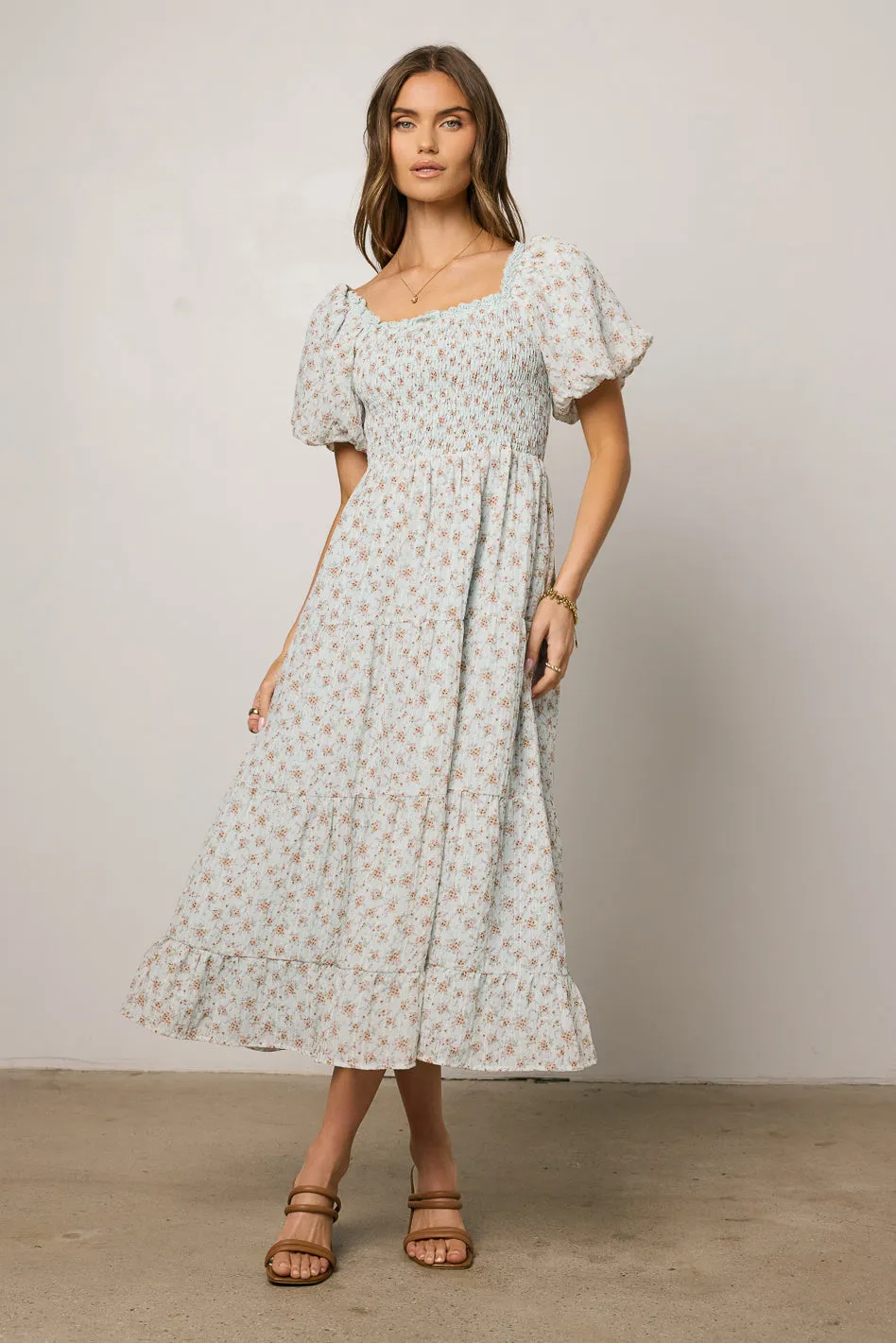 Asha Floral Midi Dress - FINAL SALE sold by bohme