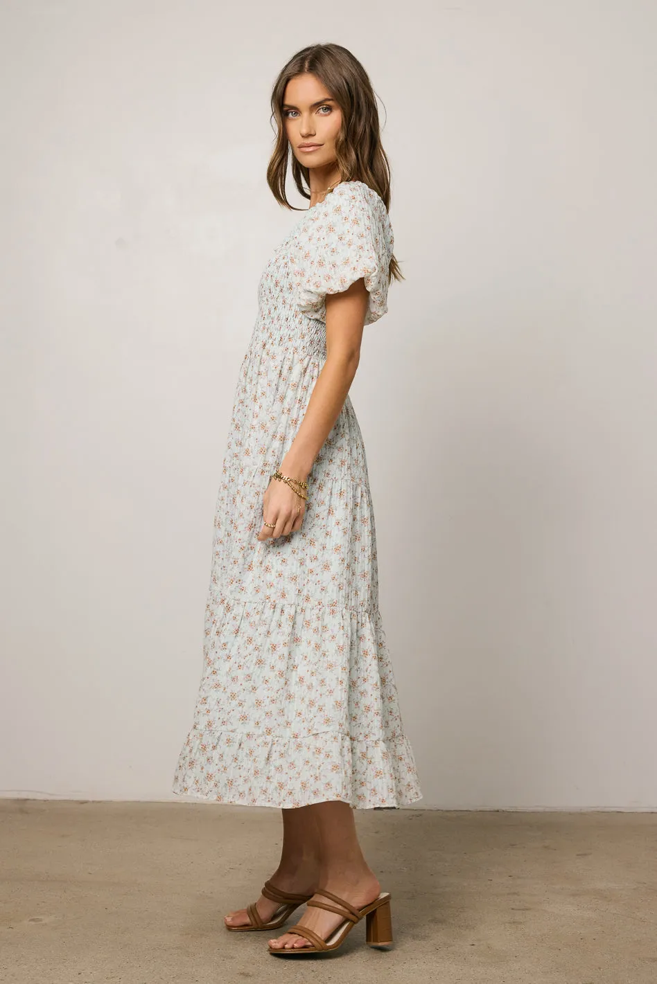 Asha Floral Midi Dress - FINAL SALE sold by bohme product image thumbnail 5