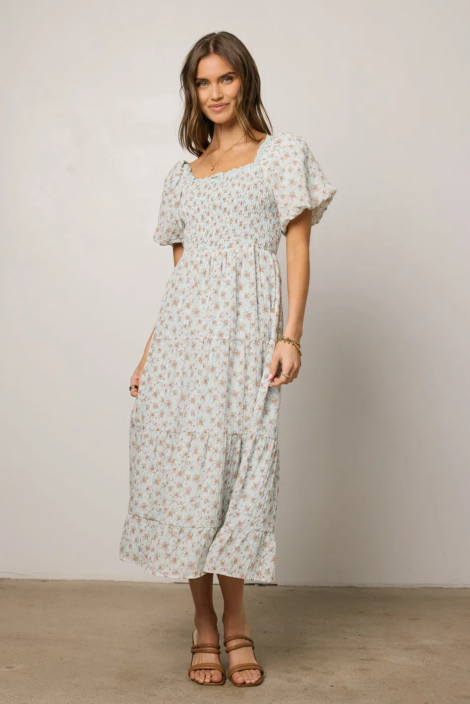 Asha Floral Midi Dress - FINAL SALE sold by bohme product image thumbnail 4