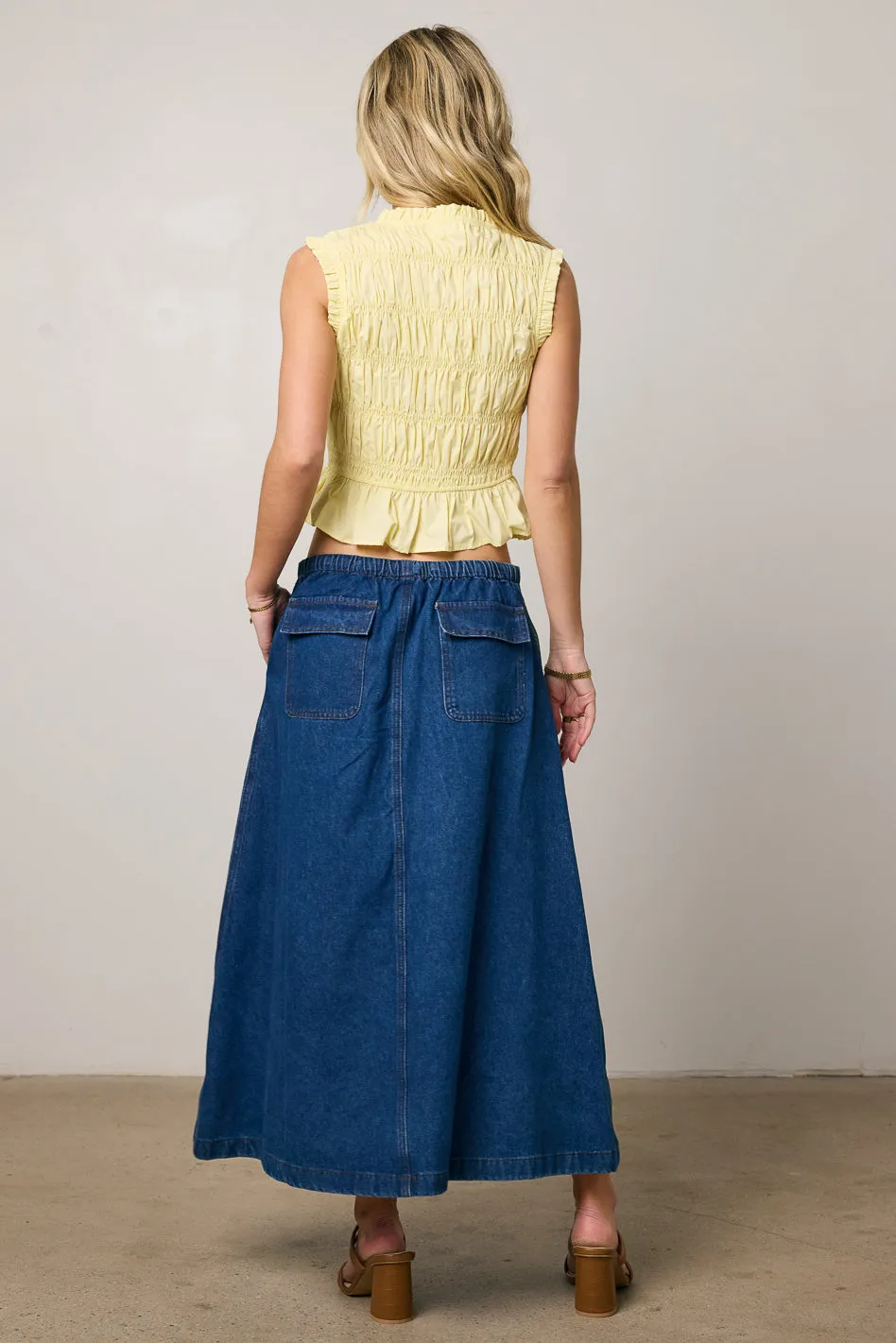 Georgina Smocked Blouse - FINAL SALE sold by bohme product image thumbnail 4