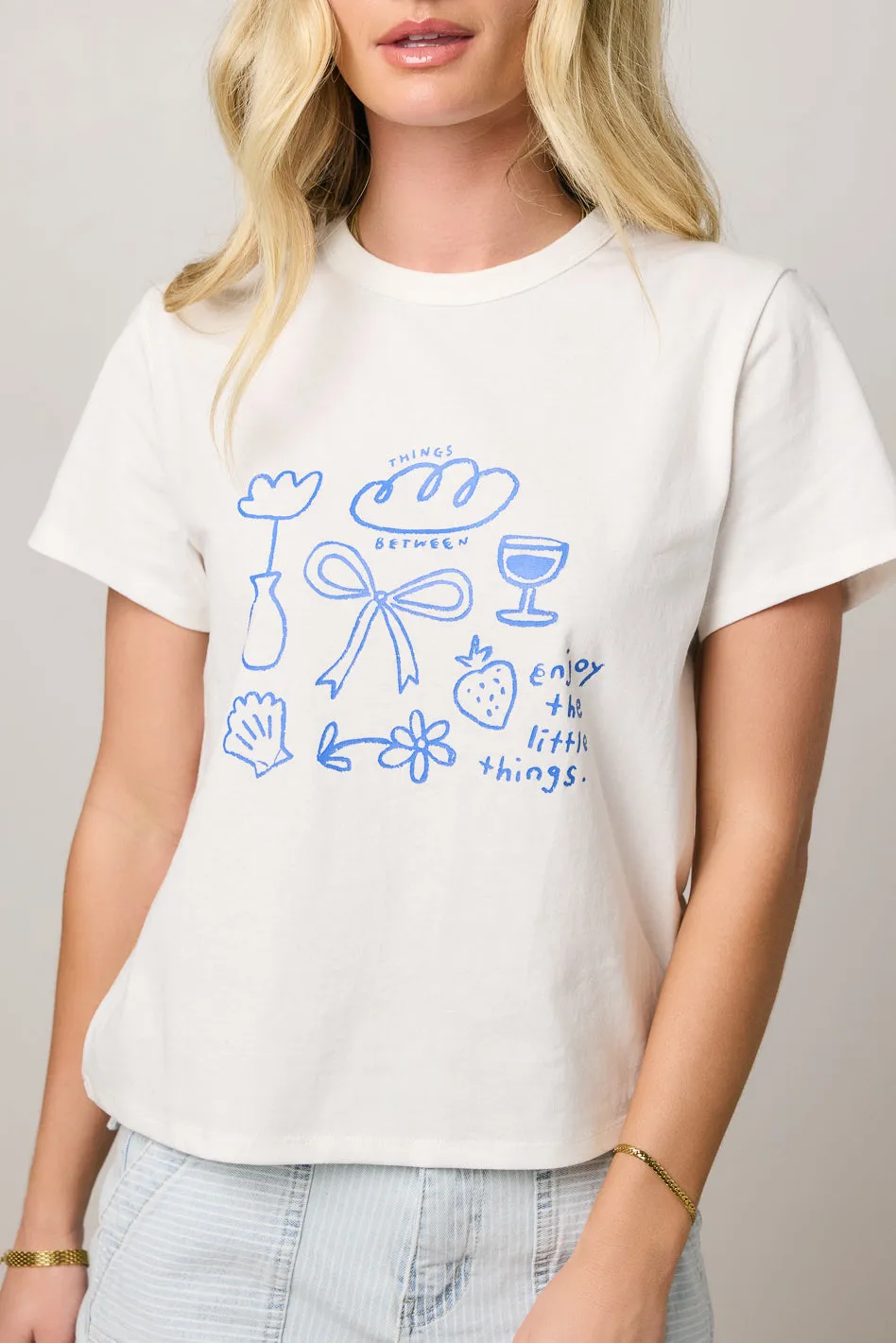 Bella Mia Graphic Tee in Blue - FINAL SALE sold by bohme product image thumbnail 4