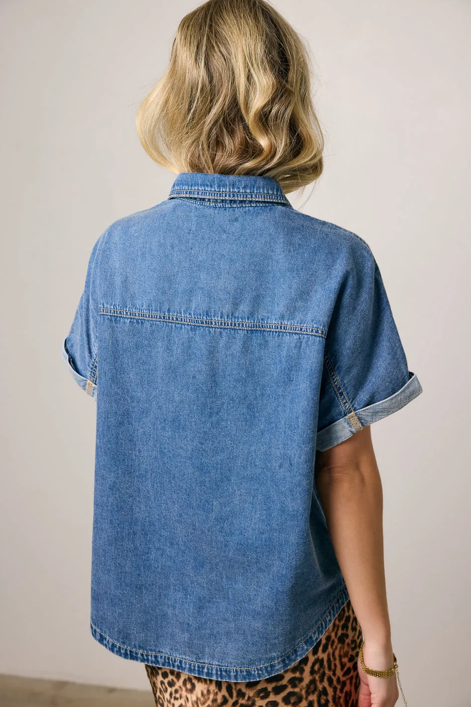 Luca Denim Button Up - FINAL SALE sold by bohme product image thumbnail 5