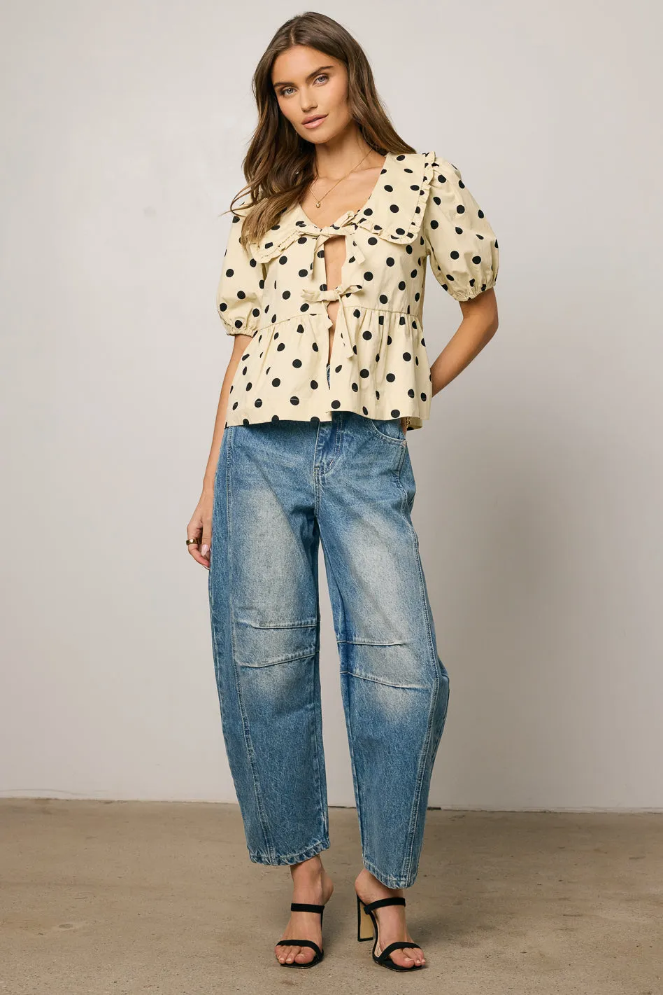 Ronie Peplum Top - FINAL SALE sold by bohme product image thumbnail 3