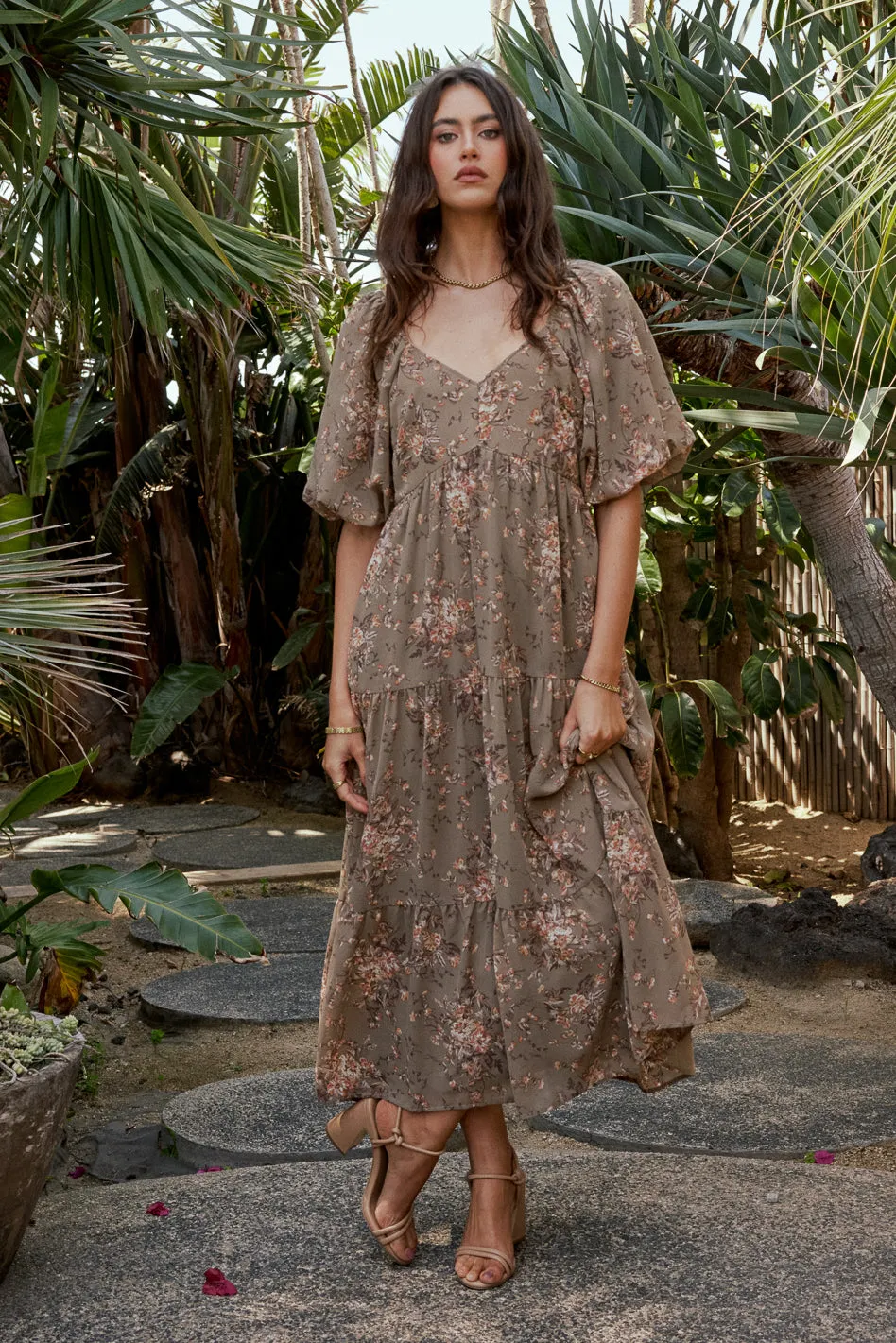 Maribel Dress in Olive - FINAL SALE sold by bohme product image thumbnail 3