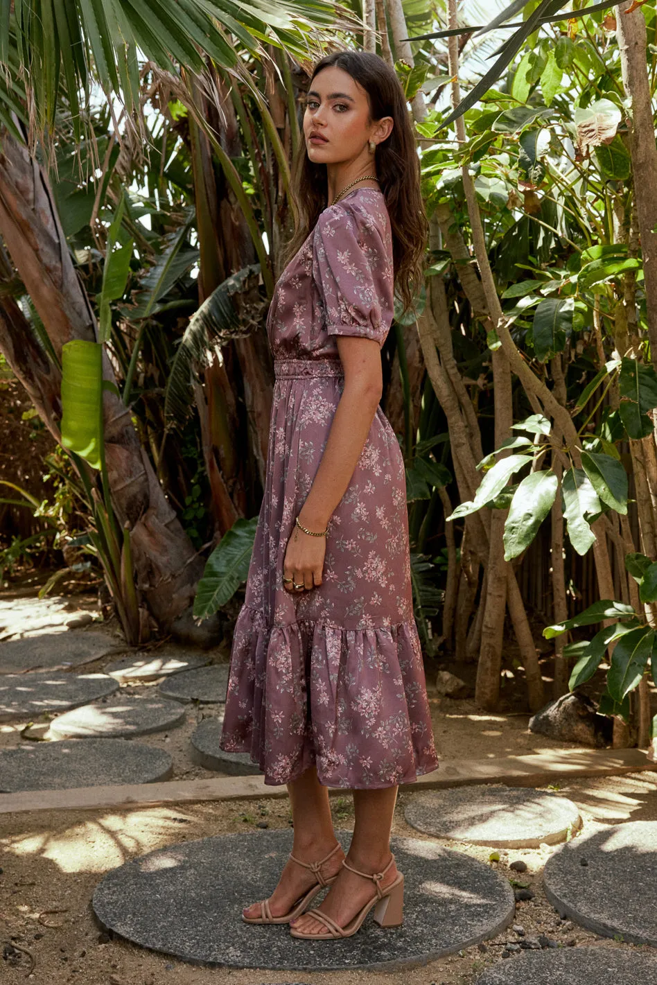 Quinlan Floral Midi Dress - FINAL SALE sold by bohme product image thumbnail 3