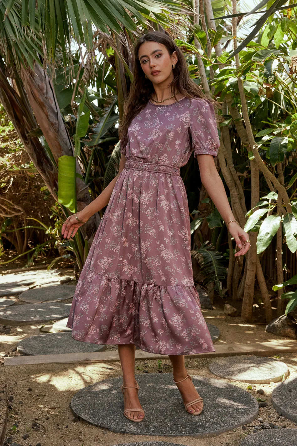 Quinlan Floral Midi Dress - FINAL SALE sold by bohme product image thumbnail 2