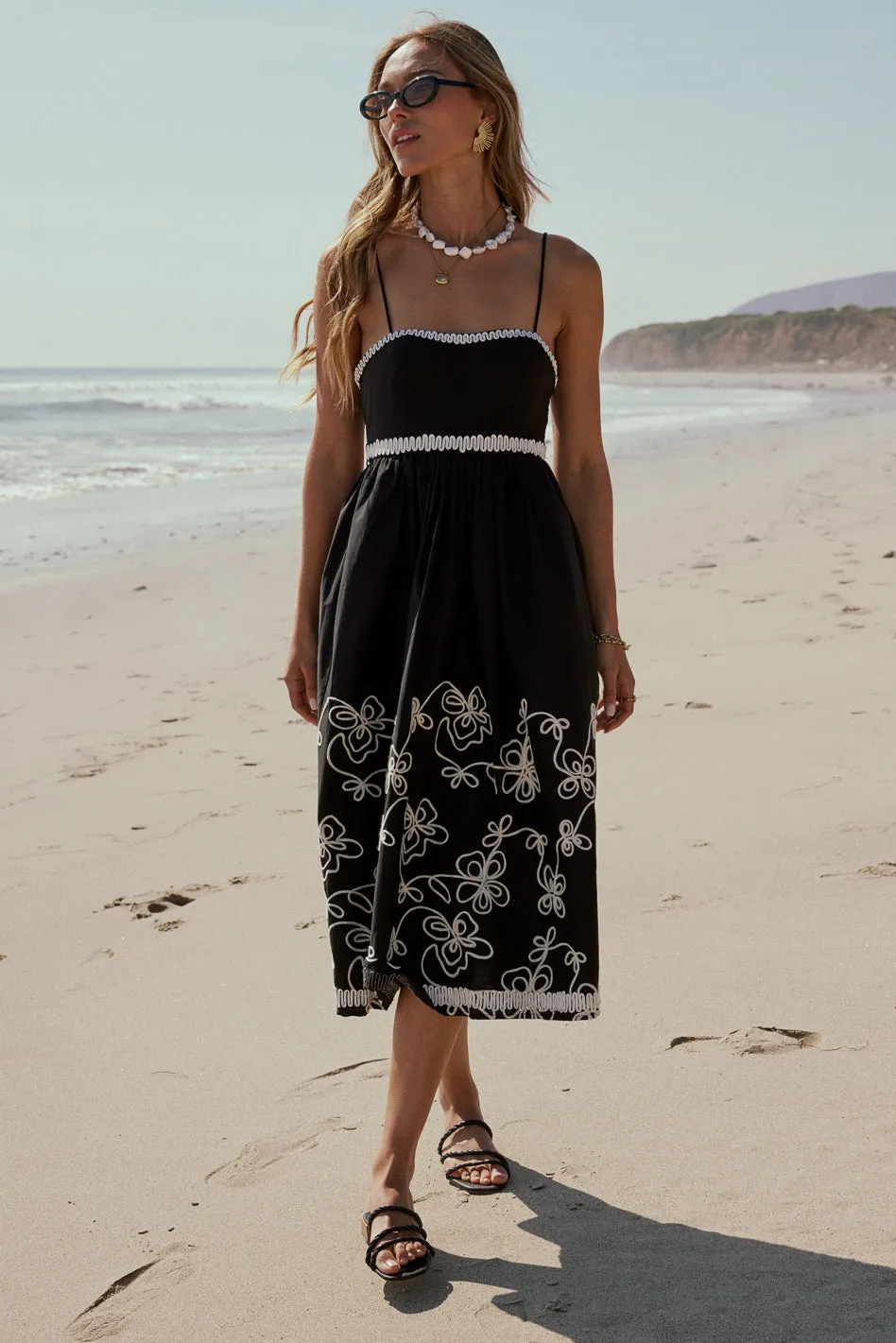 Etta Embroidered Midi Dress - FINAL SALE sold by bohme product image thumbnail 5