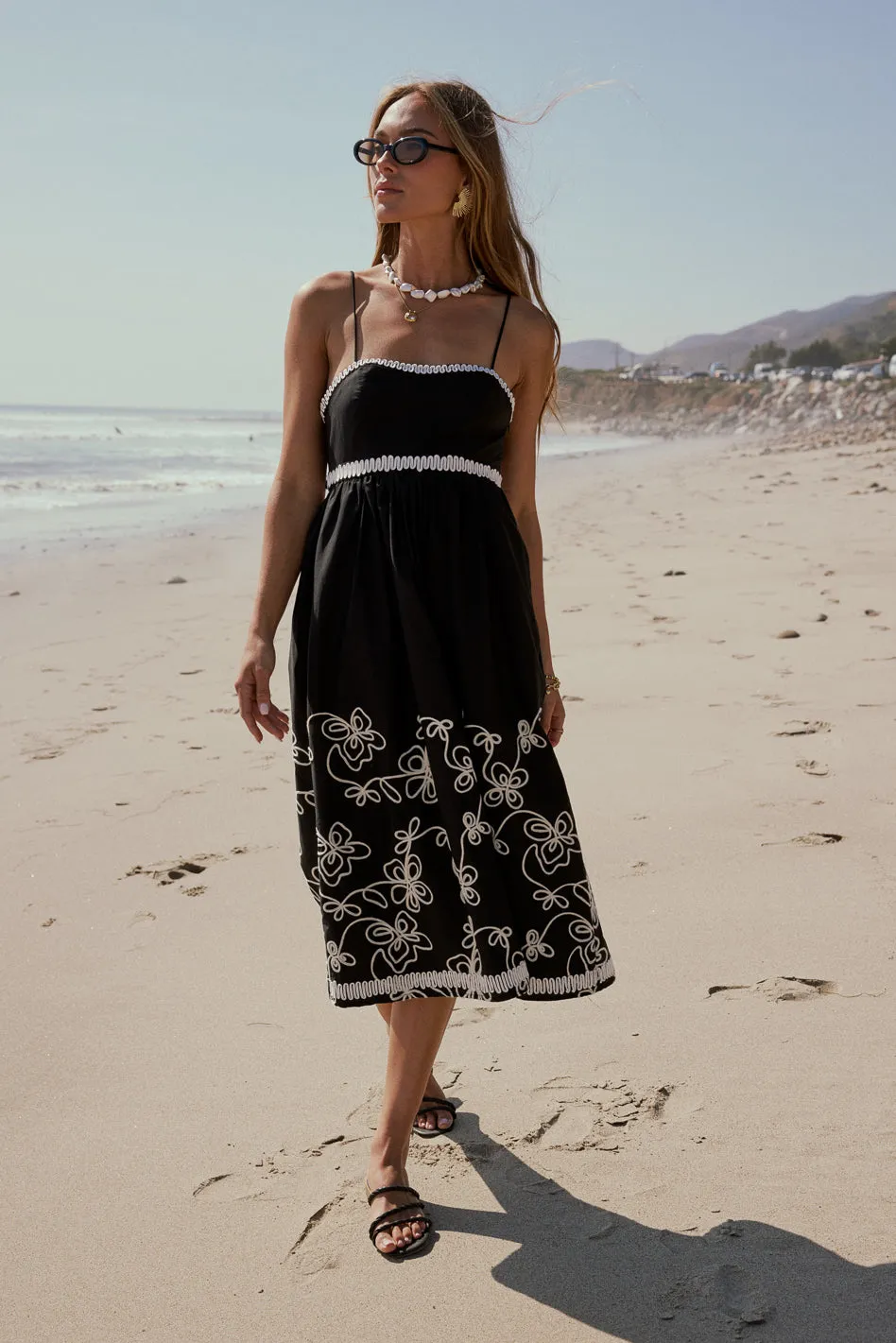 Etta Embroidered Midi Dress - FINAL SALE sold by bohme