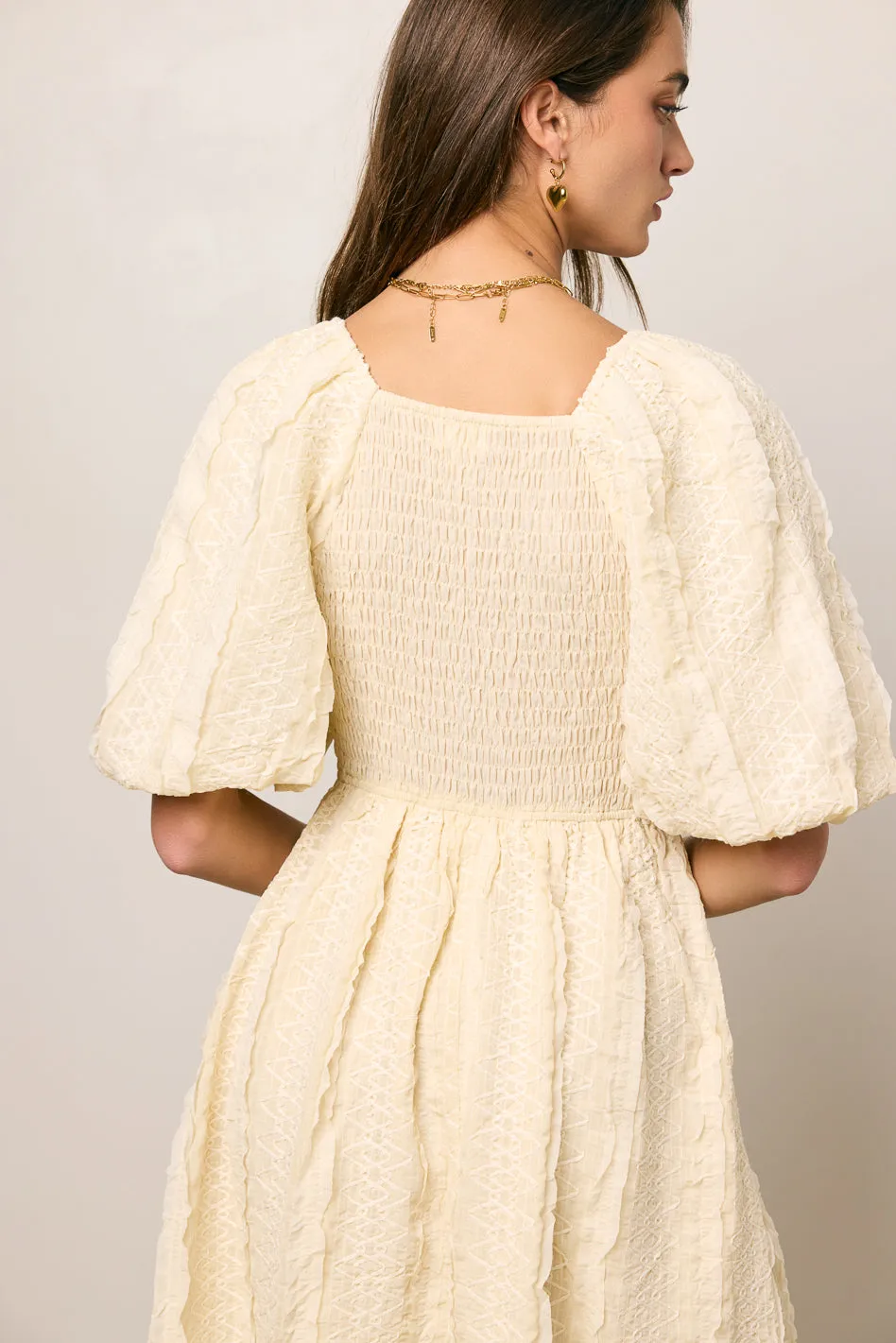 Gillie Textured Mini Dress - FINAL SALE sold by bohme product image thumbnail 5