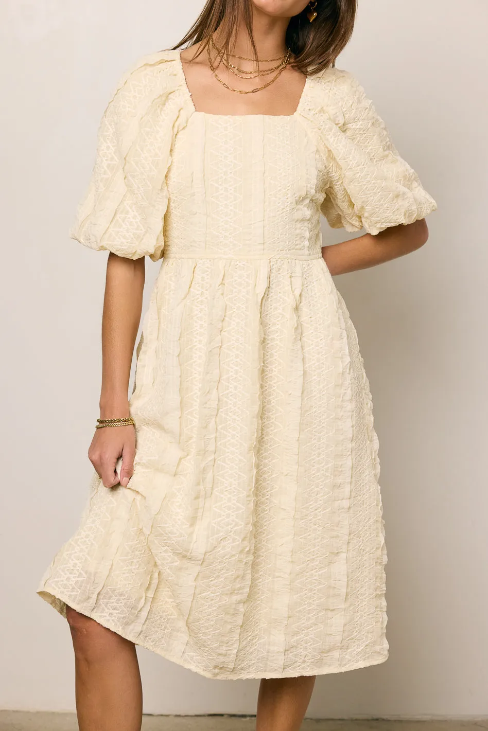 Gillie Textured Mini Dress - FINAL SALE sold by bohme product image thumbnail 4