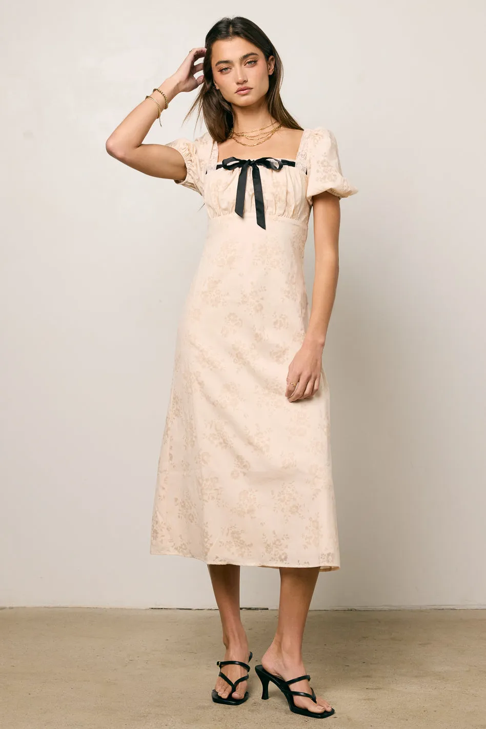 Mariah Floral Midi Dress - FINAL SALE sold by bohme product image thumbnail 3