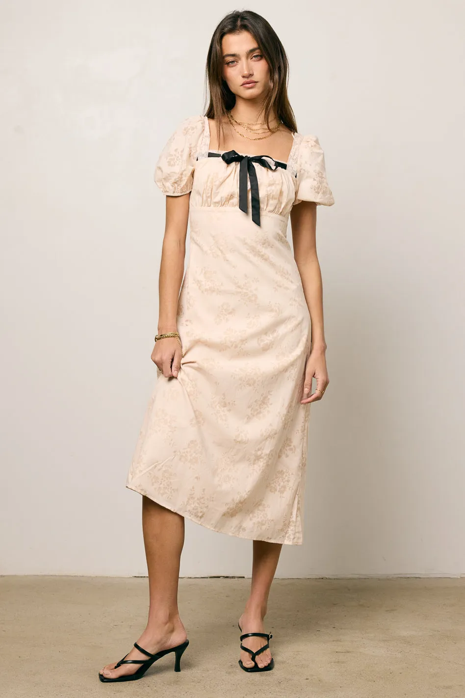 Mariah Floral Midi Dress - FINAL SALE sold by bohme product image thumbnail 4