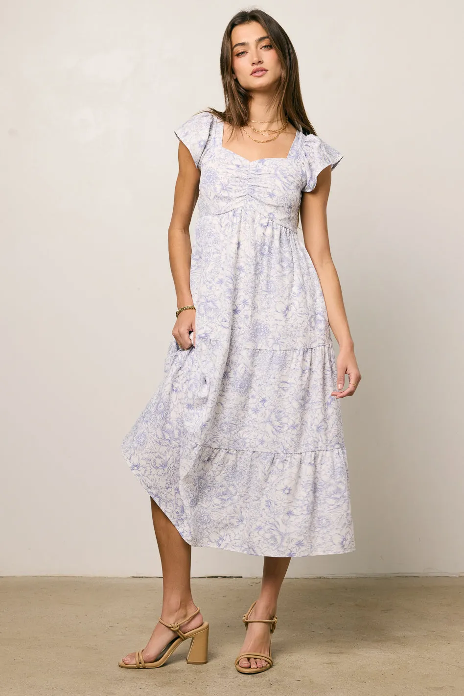 Jenny Floral Midi Dress - FINAL SALE sold by bohme product image thumbnail 4