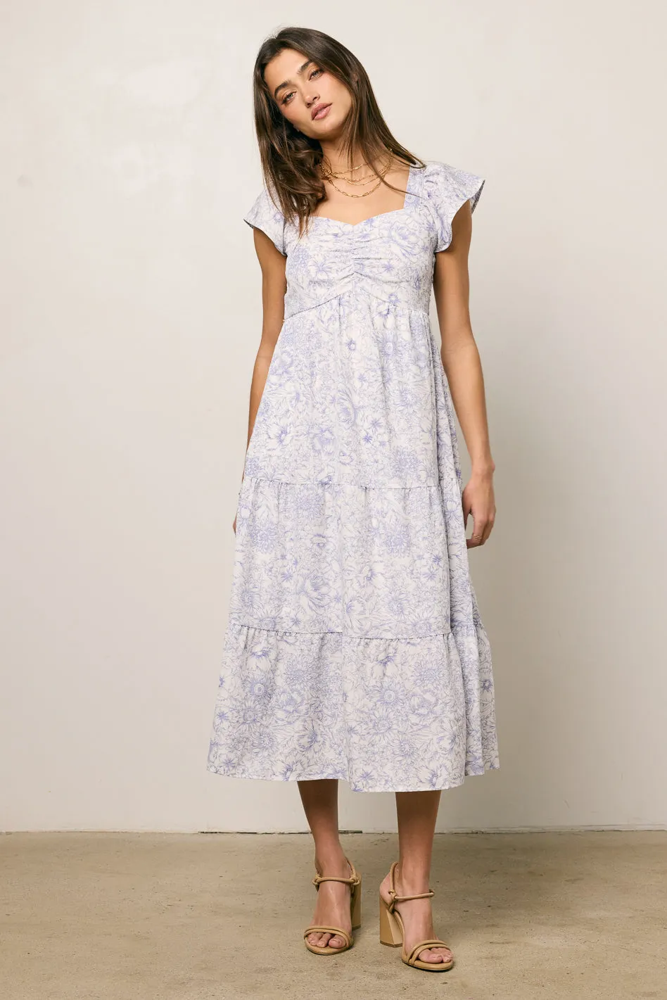 Jenny Floral Midi Dress - FINAL SALE sold by bohme product image thumbnail 5