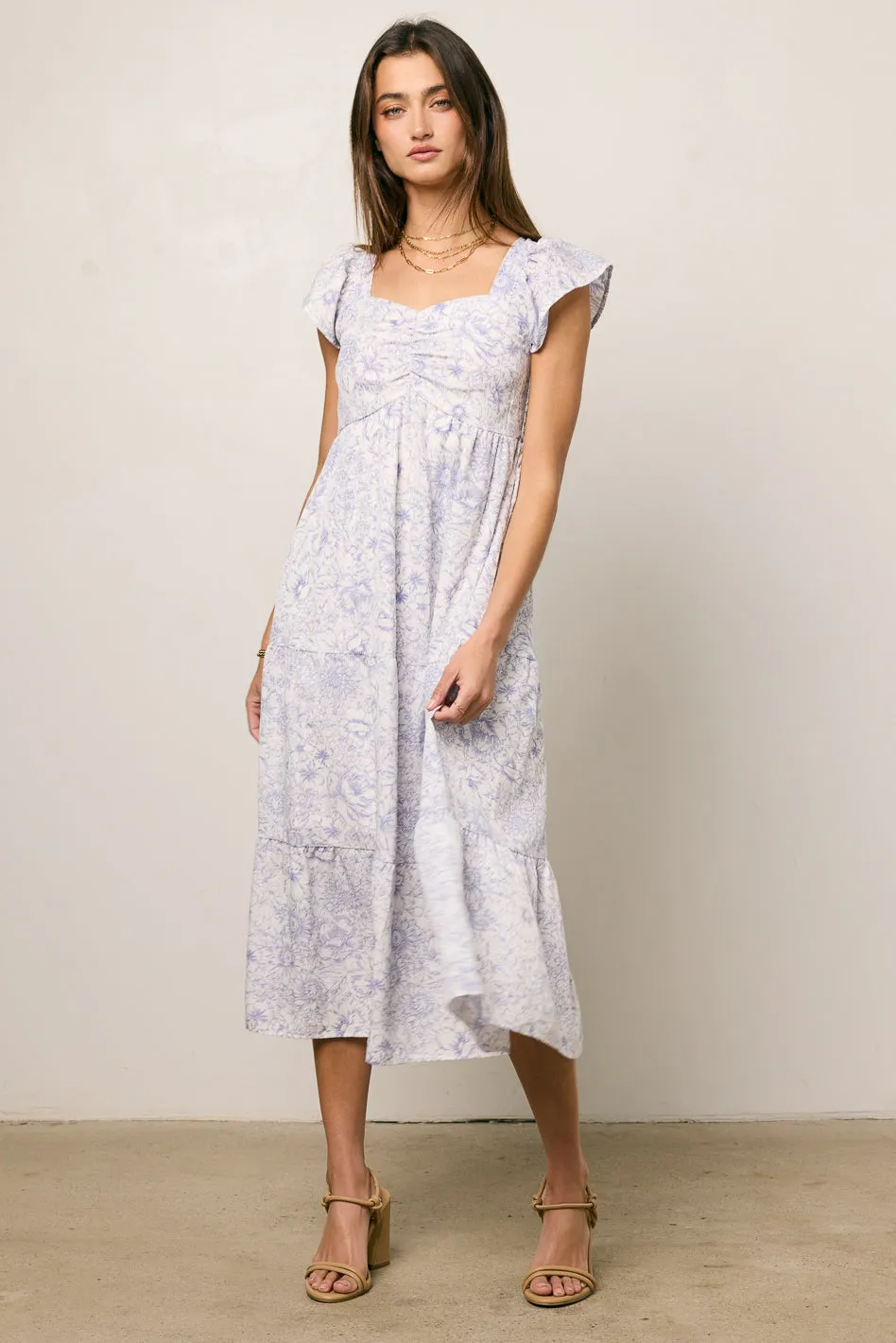 Jenny Floral Midi Dress - FINAL SALE sold by bohme product image thumbnail 3