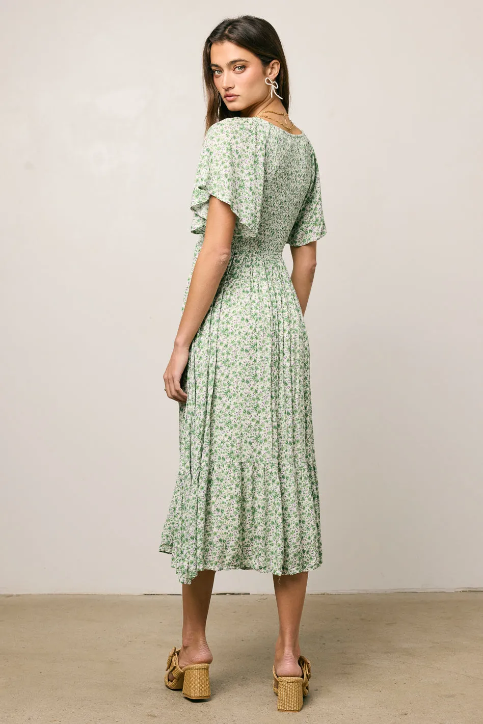 Lily Smocked Midi Dress - FINAL SALE sold by bohme product image thumbnail 5