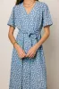Malik Floral Midi Dress in Blue - FINAL SALE sold by bohme