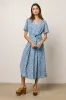 Malik Floral Midi Dress in Blue - FINAL SALE sold by bohme
