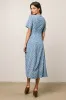 Malik Floral Midi Dress in Blue - FINAL SALE sold by bohme