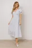 Romy Lace Trim Midi Dress sold by bohme