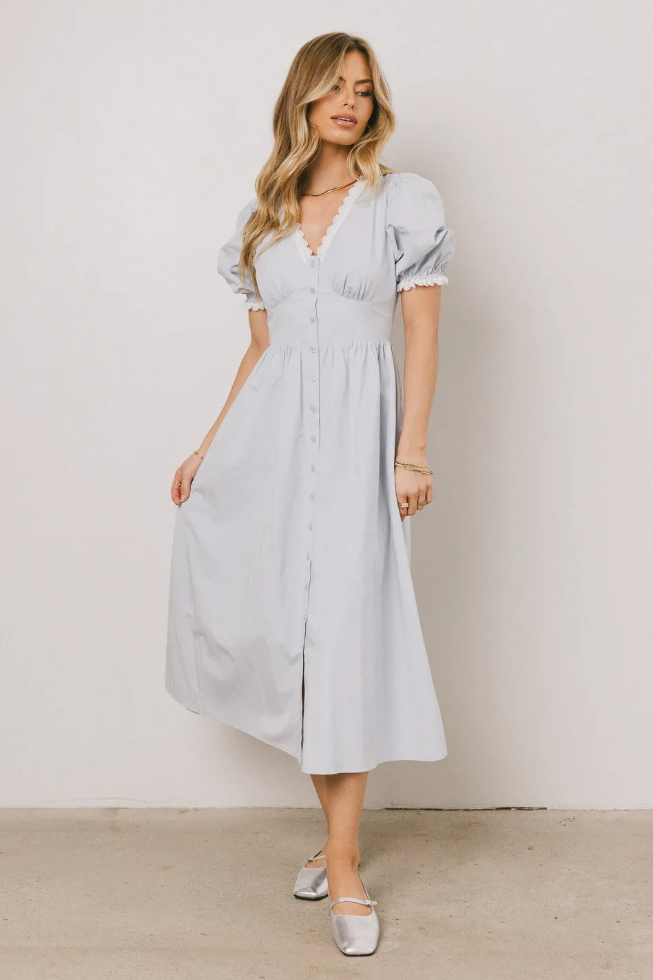 Romy Lace Trim Midi Dress - FINAL SALE sold by bohme