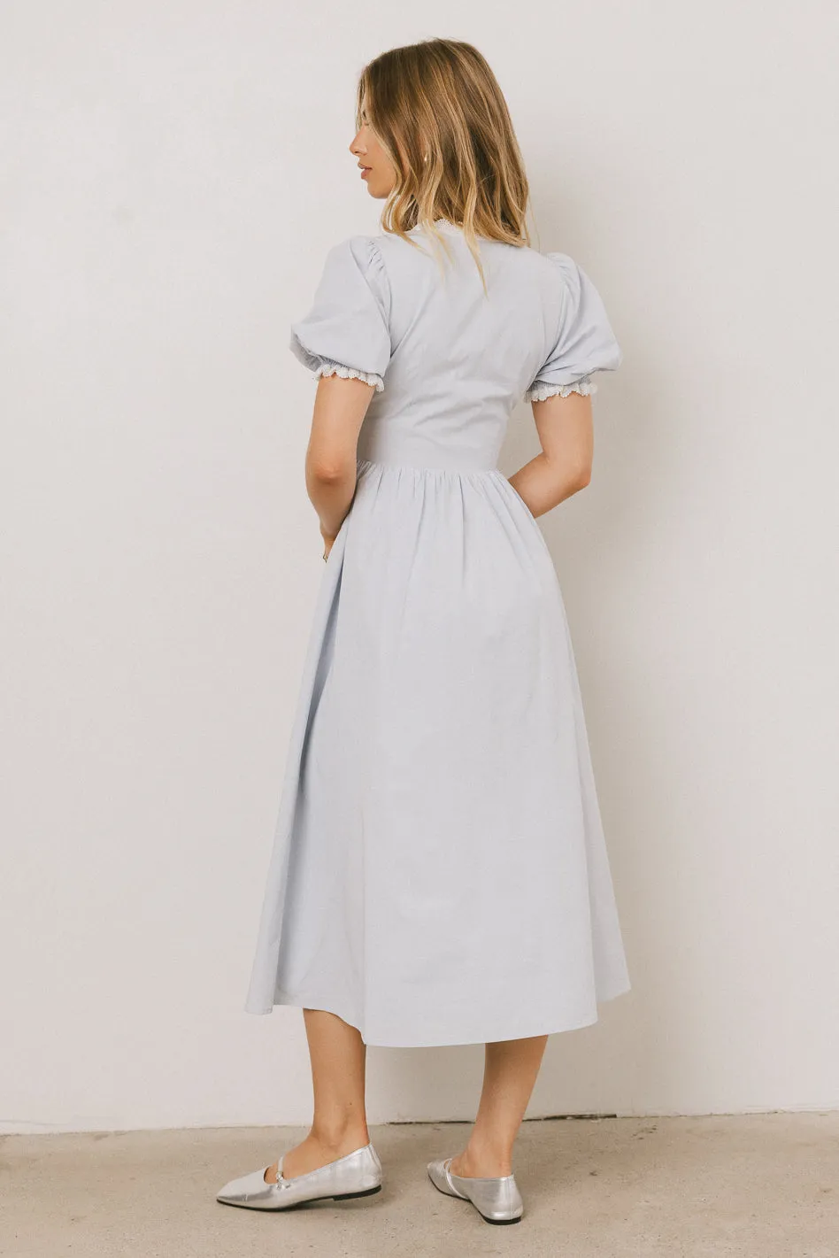 Romy Lace Trim Midi Dress - FINAL SALE sold by bohme product image thumbnail 5