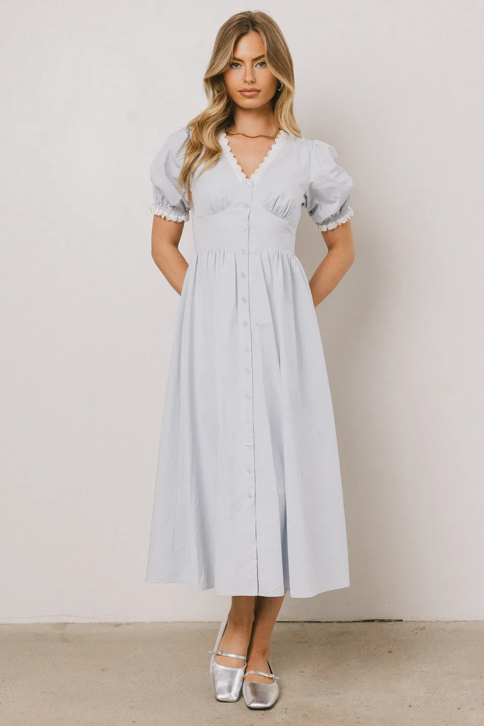 Romy Lace Trim Midi Dress - FINAL SALE sold by bohme product image thumbnail 2