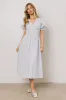 Romy Lace Trim Midi Dress sold by bohme
