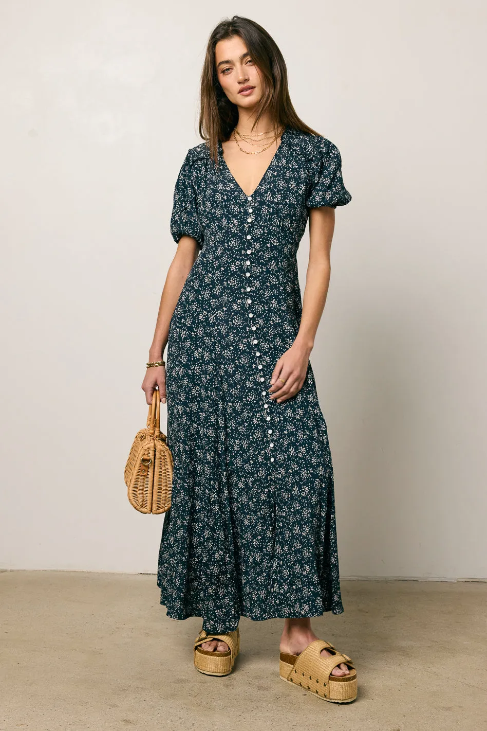 James Floral Maxi Dress sold by bohme