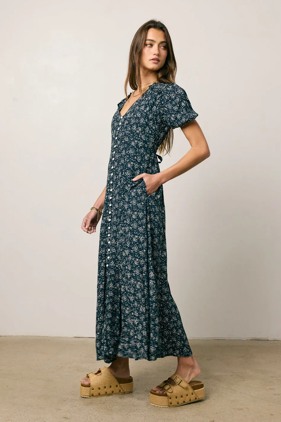 James Floral Maxi Dress sold by bohme product image thumbnail 3