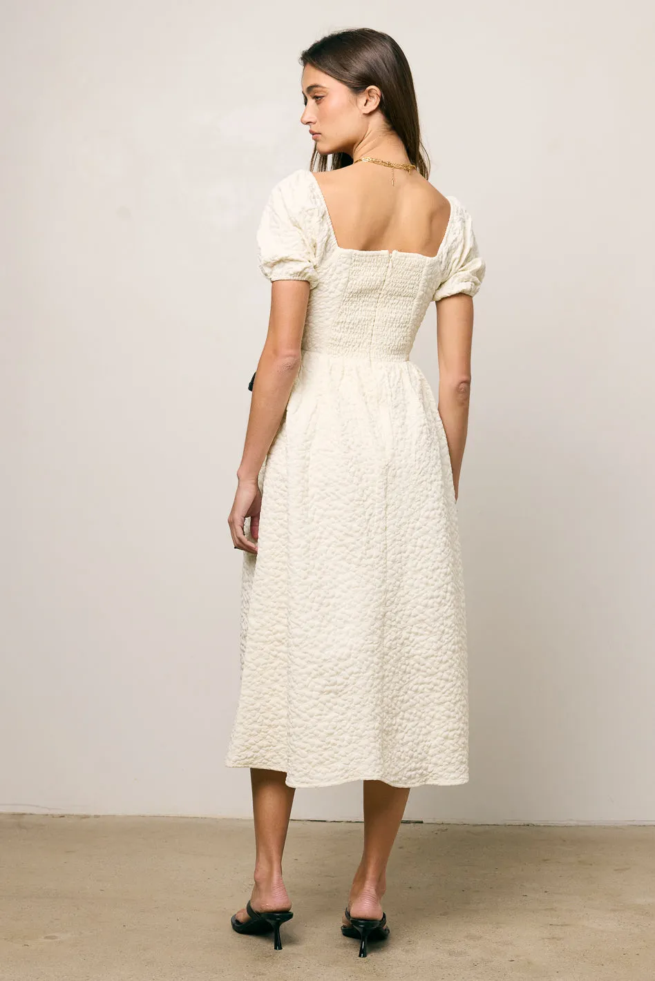 Nova Textured Midi Dress - FINAL SALE sold by bohme product image thumbnail 3