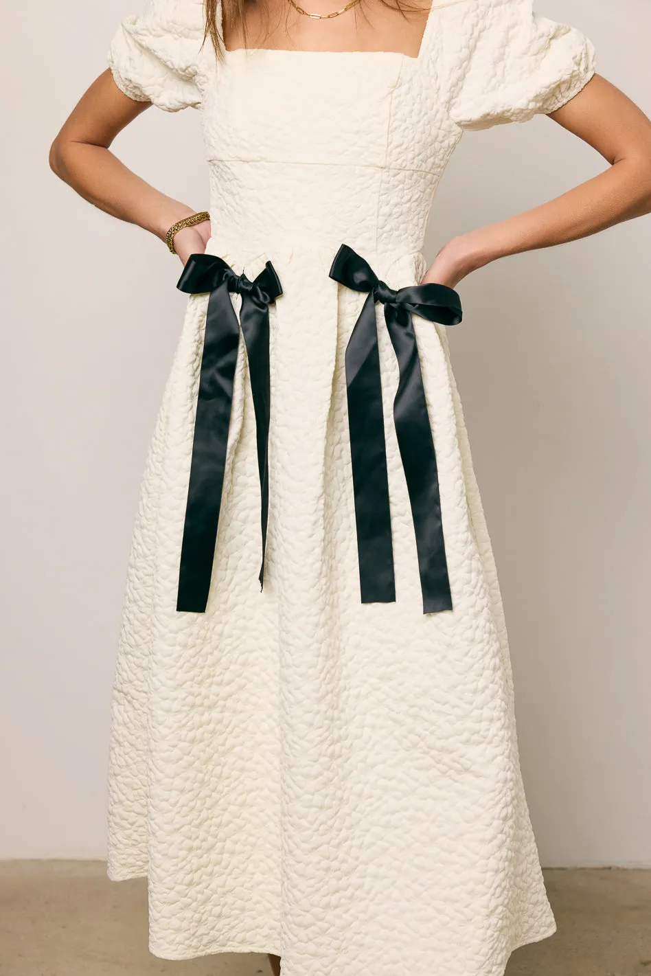 Nova Textured Midi Dress - FINAL SALE sold by bohme product image thumbnail 2